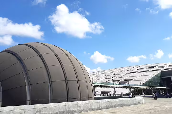 Modern Alexandria Library exterior, cultural day trip on 6-day Egypt tours package with Egypt sightseeing