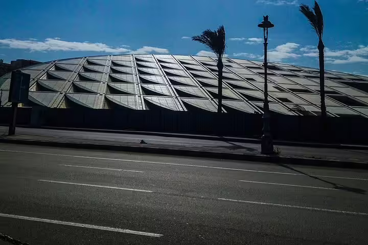 Alexandria Library exterior view on 2-day Cairo and Alexandria from Luxor by flight guided tour