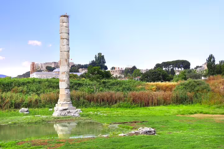 Explore the ancient ruins of Ephesus, featuring the Temple of Artemis, on a private tour from Kusadasi Port.