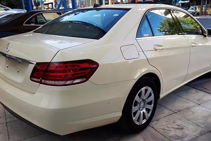 Executive sedan for private transfer from Athens to Port of Kyllini, comfortable door-to-door ride in Greece