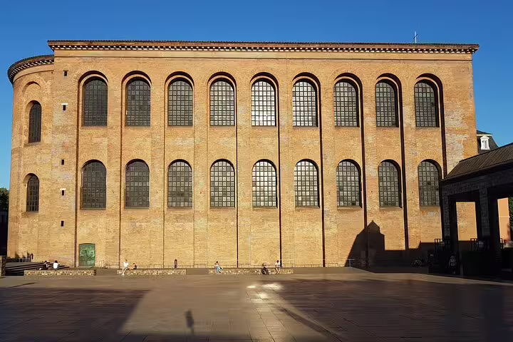 Aula Palatina (Basilica of Constantine) in Trier on a self-guided city walking tour with audio and GPS guide