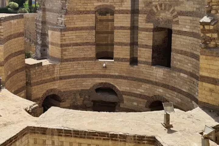 Ancient Babylon Fortress ruins in Old Cairo, key stop on Islamic and Christian Cairo day tour Egypt