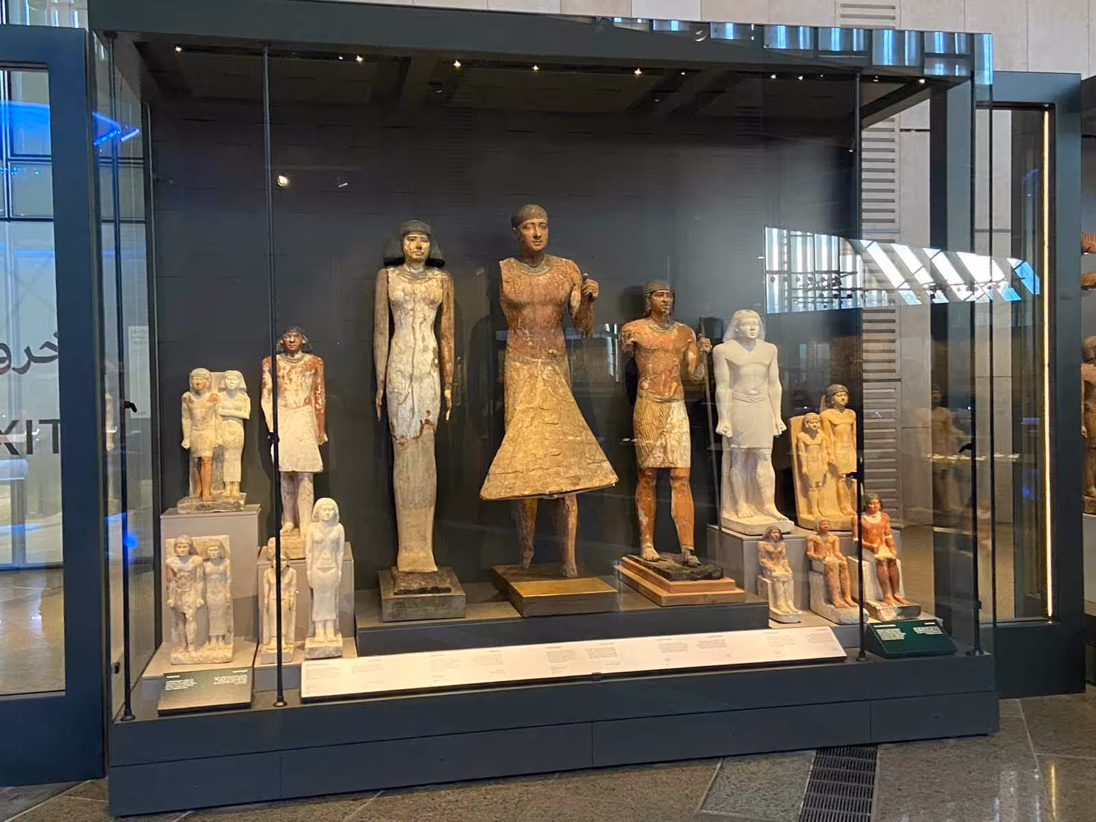 Ancient Egyptian statues display in Cairo museum, included in 4-day Cairo tour package with accommodation