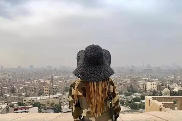 Panoramic Cairo skyline from the Citadel lookout on From National Museum to Citadel & Bazaars tour