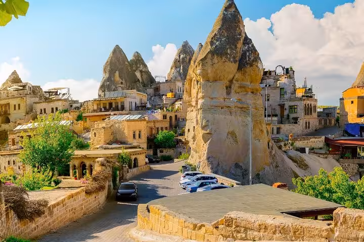 Cappadocia fairy chimneys and Göreme village streets on an all-inclusive private guided sightseeing tour