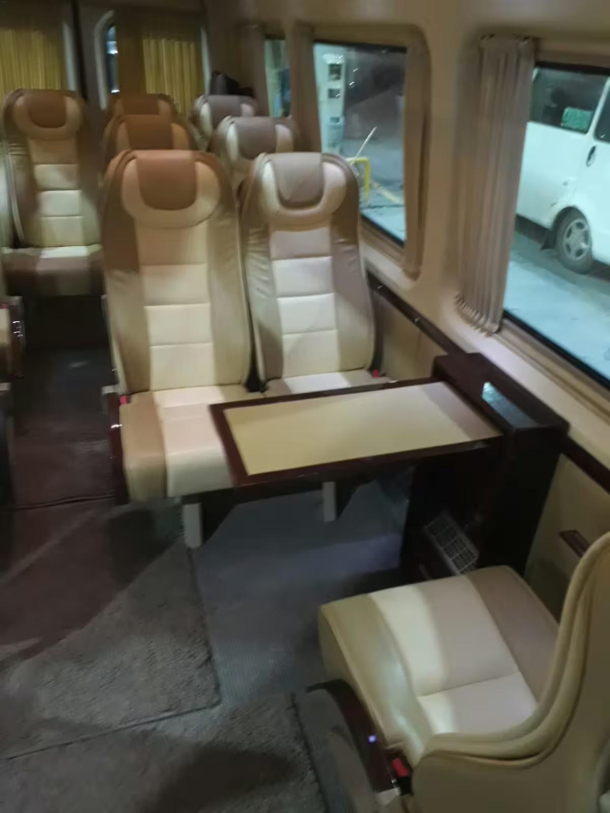 Comfortable tour minibus interior for Full Day Cappadocia from Istanbul by flight with hotel transfers