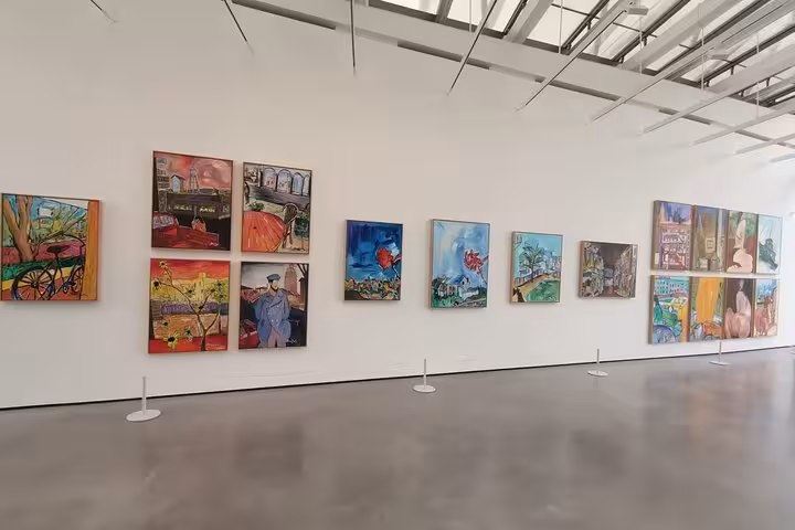 Colorful contemporary art gallery at Château La Coste, part of the Wine Elegance Provence day tour