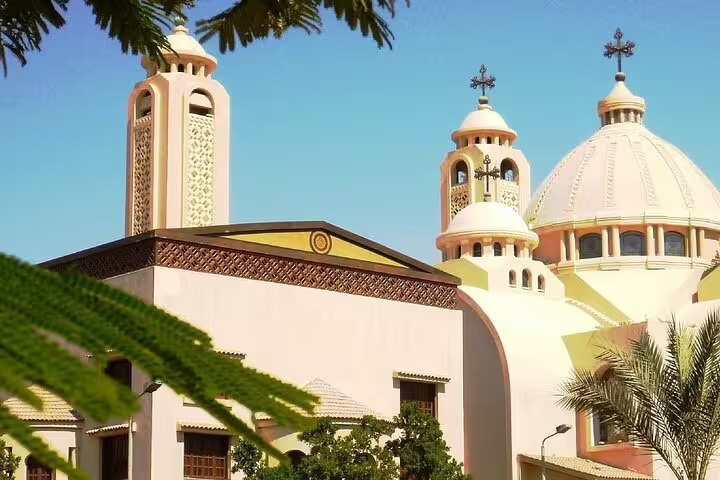 Exterior of Coptic Cathedral in Sharm El Sheikh, a highlight on VIP city sightseeing tour with Egyptologist