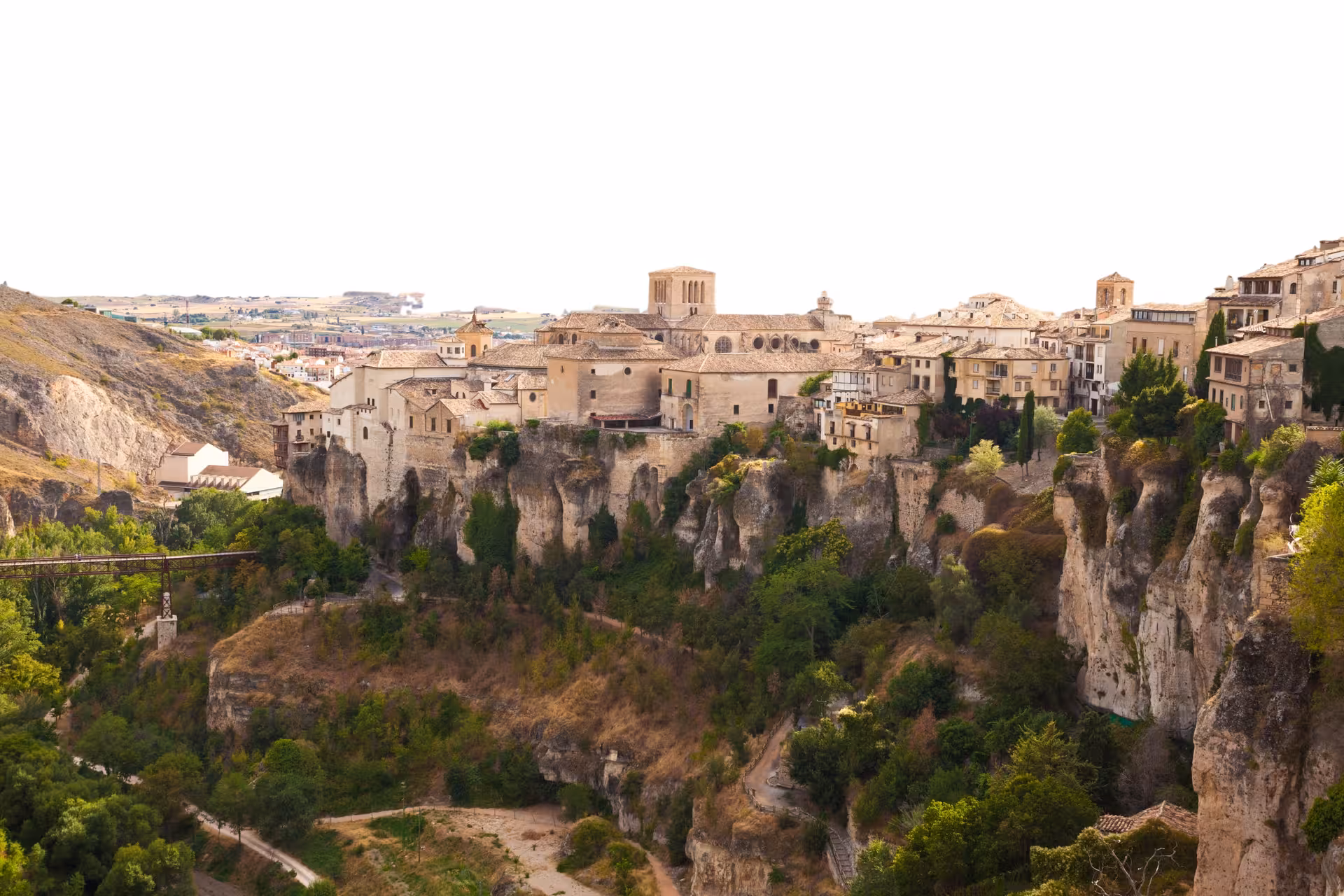 Cuenca old town perched on cliffs above the gorge, a highlight of Madrid day trip with cathedral admission included