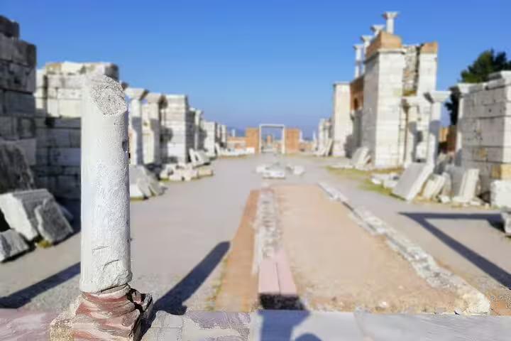 Curetes Street ruins in Ancient Ephesus, Turkey on private day tour from Istanbul with return flights