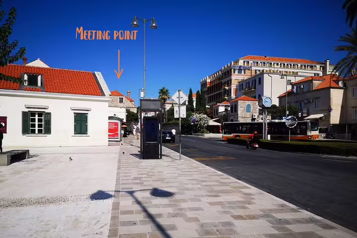 Dubrovnik tour meeting point street view for Sunset Kayaking & Snorkeling with Water & Wine experience