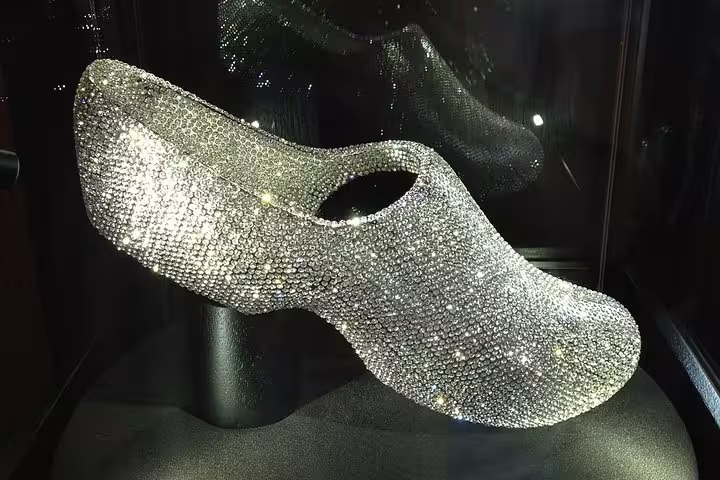 Traditional Dutch wooden clog display at Zaanse Schans on a half-day private guided sightseeing tour