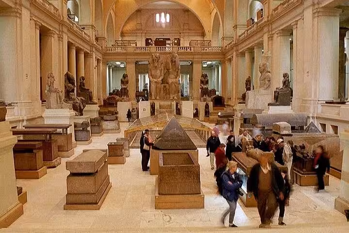 Egyptian Museum Cairo gallery on private Hurghada to Cairo day tour with domestic flight and guide