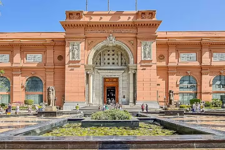 Egyptian Museum Cairo exterior on Tahrir Square, a top stop on luxury Cairo Four Seasons tours
