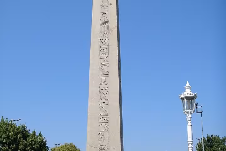 Ancient Egyptian obelisk at Sultanahmet Square, Istanbul, on Byzantine and Ottoman city tour with museum fees and lunch