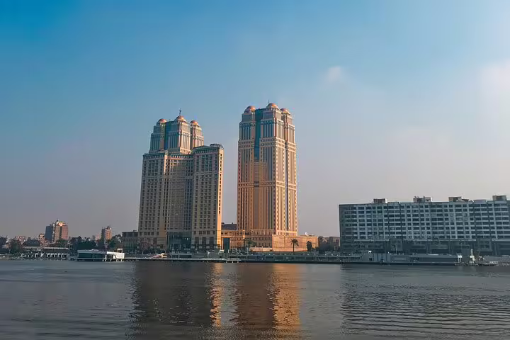 Nile River skyline near Cairo Tower, ideal for El-Muizz Street and Cairo Tower with dinner experience