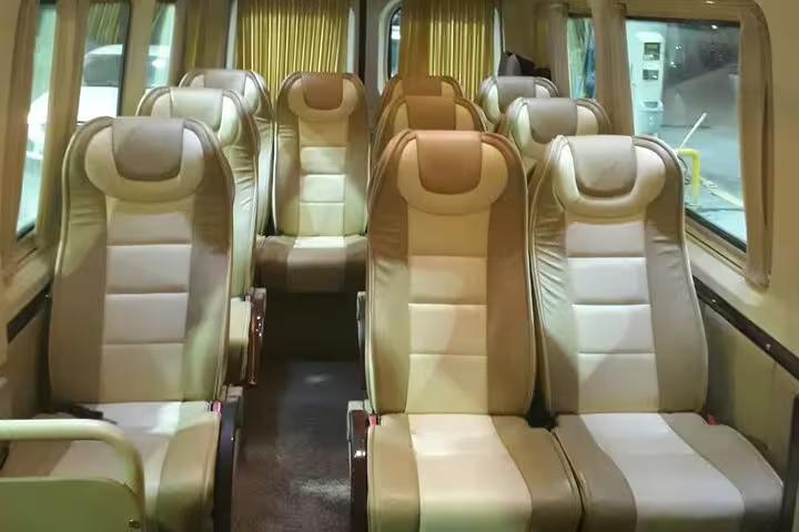 Comfortable air-conditioned private vehicle interior for Ephesus and Sirince Village half-day tour with lunch
