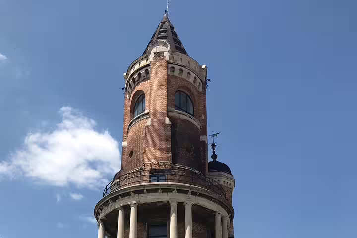 Gardos Tower in Old Zemun, Belgrade, seen on a private walking tour with Danube river views