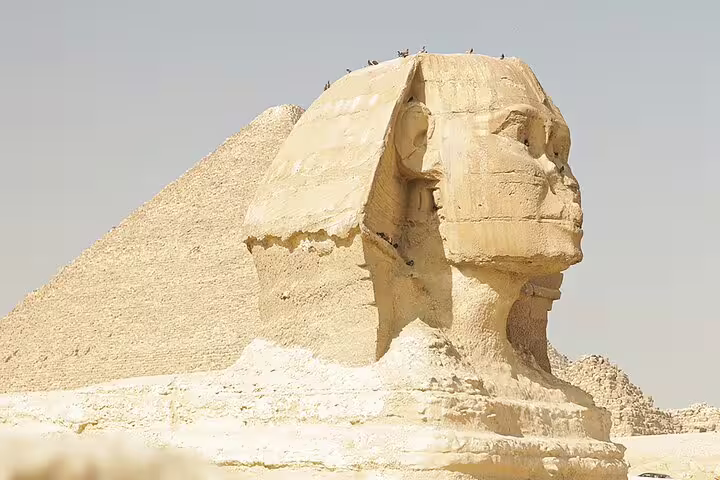 Great Sphinx and Giza Pyramid in Cairo, Egypt, highlight of luxury Pyramids, Memphis, Sakkara, Dahshur tour