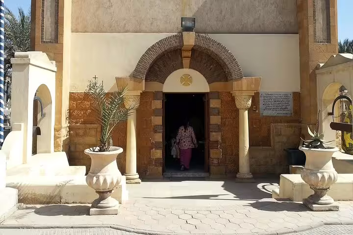 Entrance of the Hanging Church in Old Cairo, a highlight of Islamic and Christian Cairo day tour Egypt