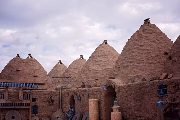 Traditional Harran beehive mud-brick houses in Mesopotamia, cultural stop on an all-inclusive 10-day private tour