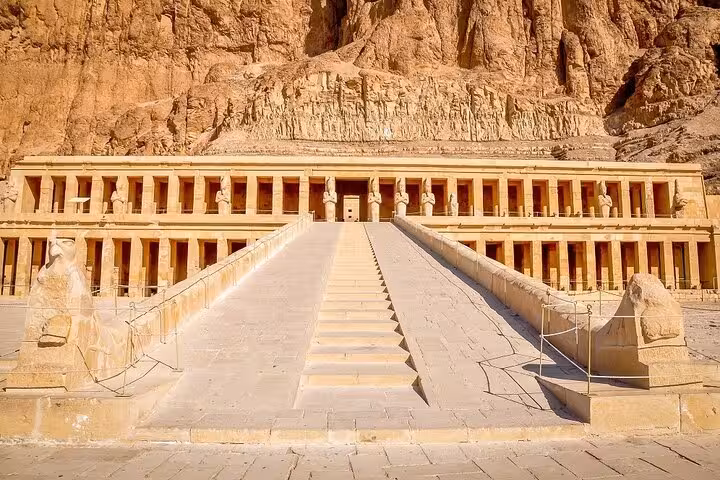 Hatshepsut Temple at Luxor, key stop on 7 days 6 nights Egypt tour with Nile cruise package