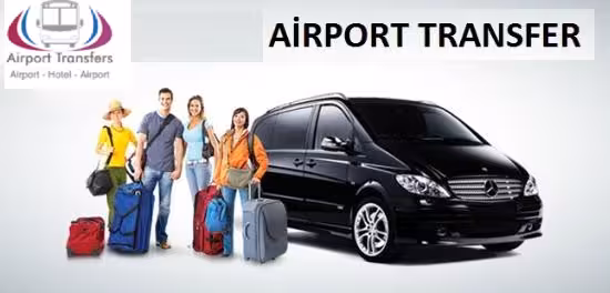 Private airport transfer van with travelers and luggage, Heraklion Airport to Agios Nikolaos Crete