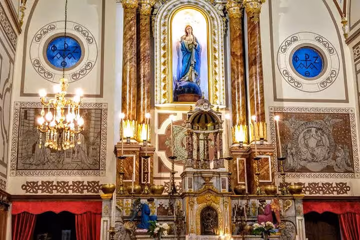 Ornate altar inside House of Virgin Mary near Ephesus, featured on 4-day private Seven Churches Revelation tour