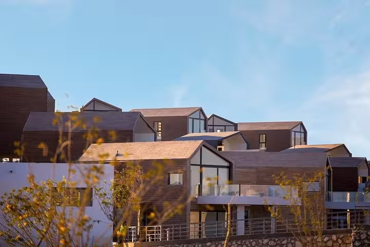 Modern Soma Bay resort exterior, ideal drop-off for Hurghada Airport to Soma Bay private transportation service