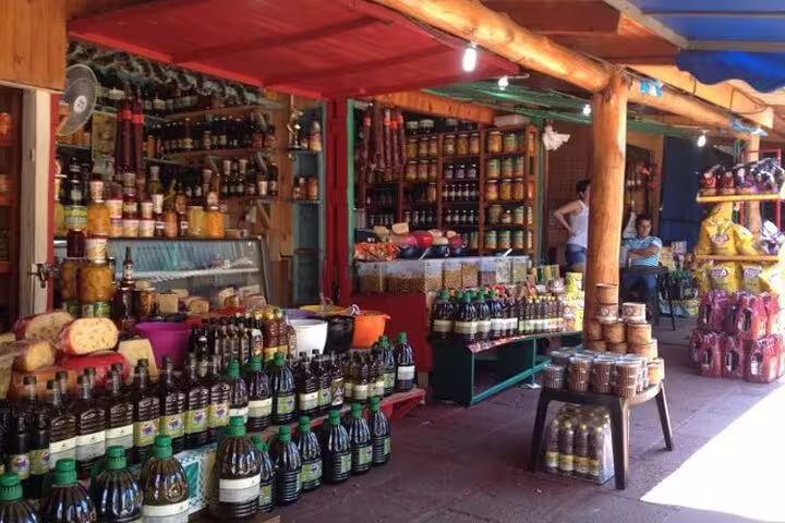 Local market in Iguazu showcasing diverse regional delicacies and products, ideal for cultural exploration.