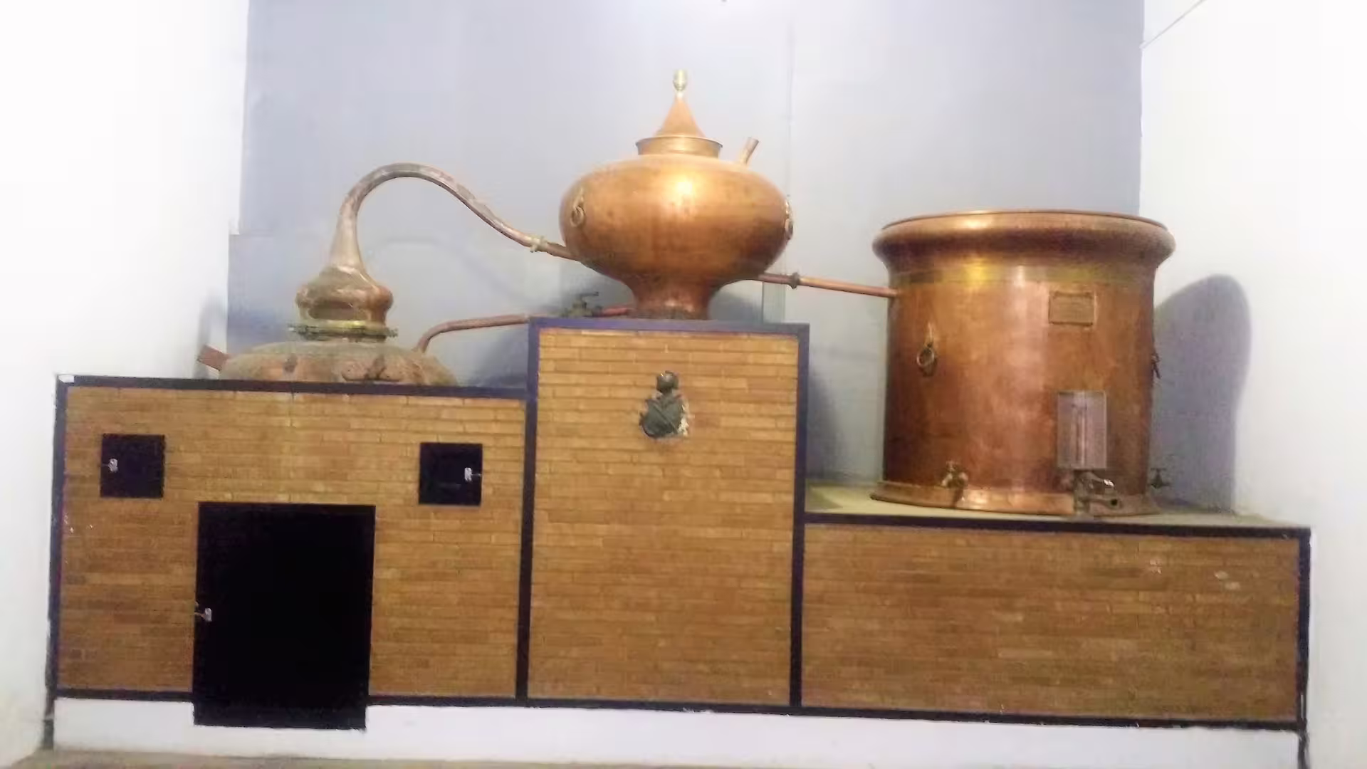 Copper distillation still at a Jerez sherry bodega, featured on private trip with Costa del Sol hotel pick-up