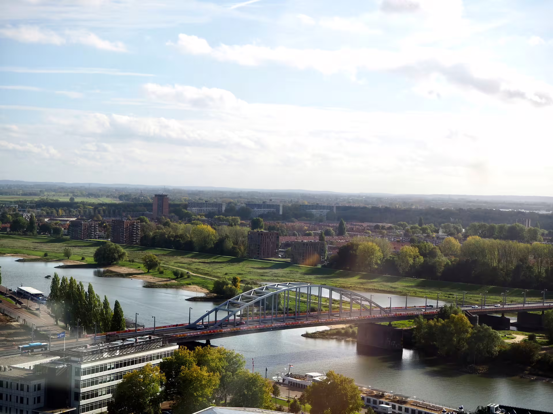 John Frost Bridge over the Rhine in Arnhem, key stop on 1-day walking tour with multilingual audioguide