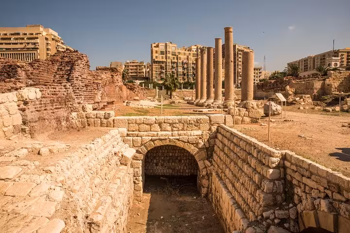 Kom El Dikka Roman ruins in Alexandria, Egypt, on a Cairo to Alexandria full-day historical tour