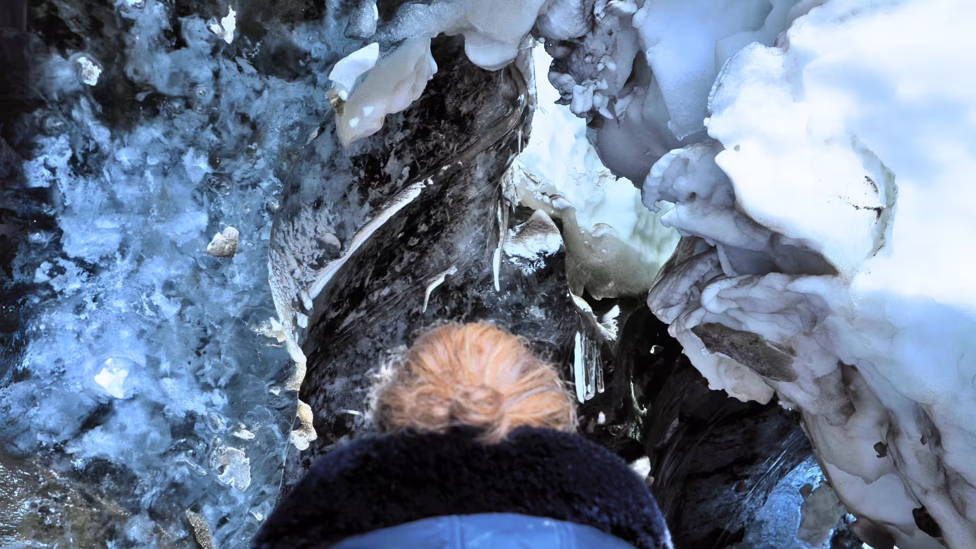 Nature Shapes this Langjökull Ice Cave