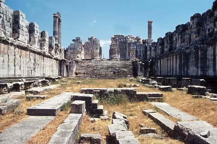 Ancient Laodicea ruins and stadium steps in Denizli, highlight of 4-day private Seven Churches of Revelation tour