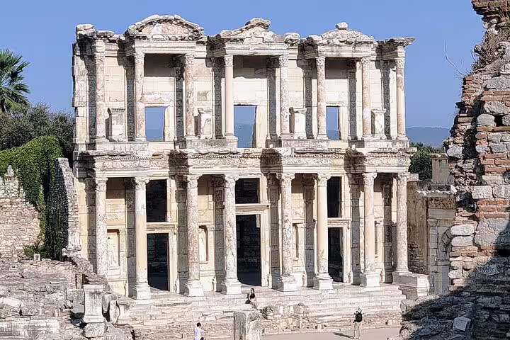 Library of Celsus facade in Ephesus, a highlight of the 7 Churches of Revelation tour from Istanbul