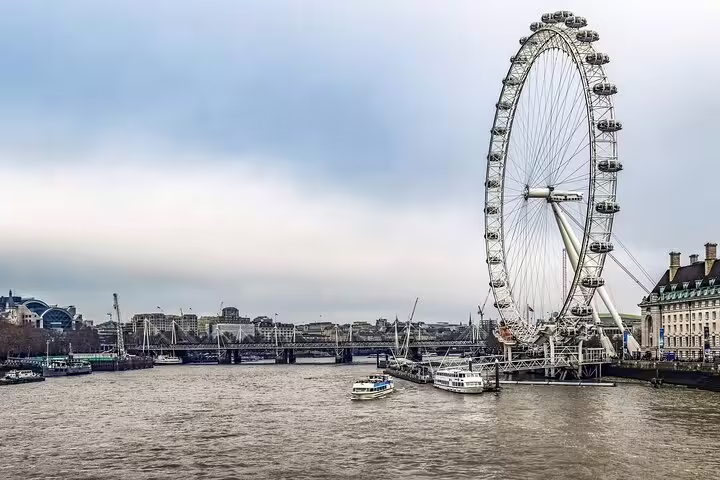 London Eye on the River Thames, key landmark on a self-guided London e-scavenger hunt city exploration game