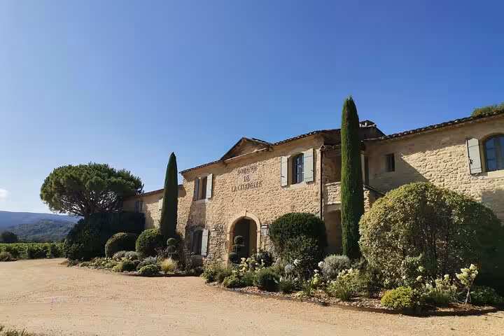 Traditional stone winery in the Luberon, Provence, a scenic stop on the South of France wine tour
