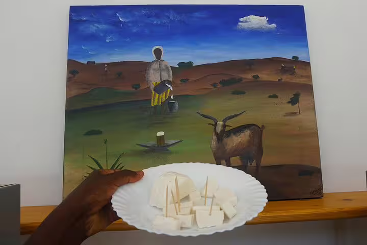 Cape Verde local art and traditional cheese tasting in Maio, add-on experience after airport transfer to Calheta