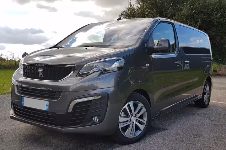 Private Marseille airport to hotel or port transfer van, comfortable shuttle for cruise and train station rides