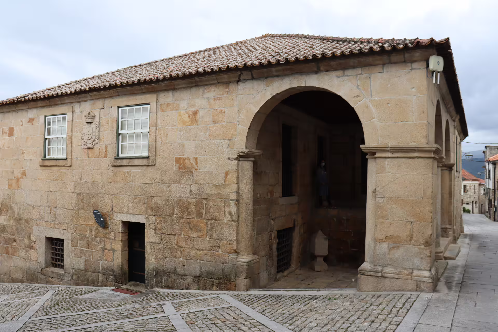 Historic stone building in Melgaço, Portugal, showcasing traditional architecture on a Private Alvarinho Wine Tour.