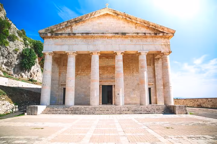 Mon Repos neoclassical palace in Corfu, a cultural stop on the Corfu Beauty & the Beach private tour