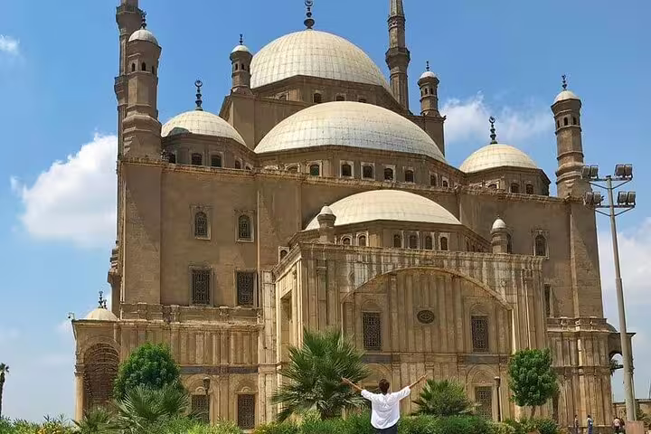 View of Mosque of Muhammad Ali at Cairo Citadel, highlight of National Museum to Citadel & bazaars tour
