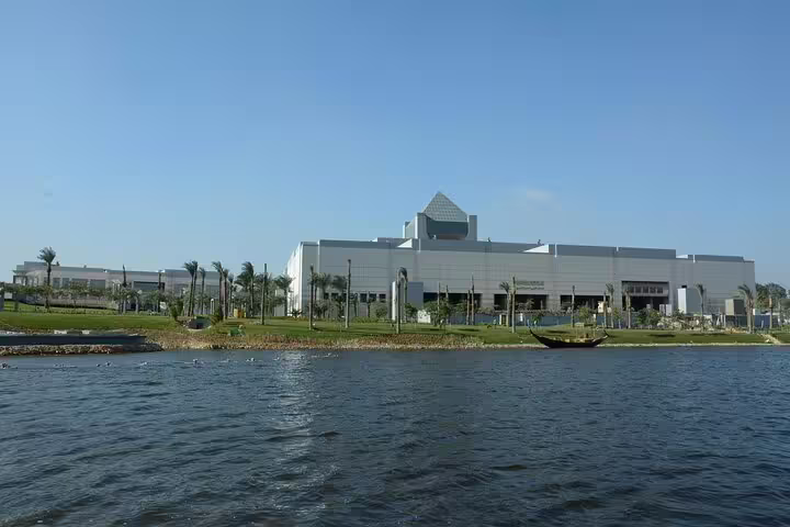 Exterior view of the National Museum of Egyptian Civilization in Cairo, a key stop from El Sokhna Port