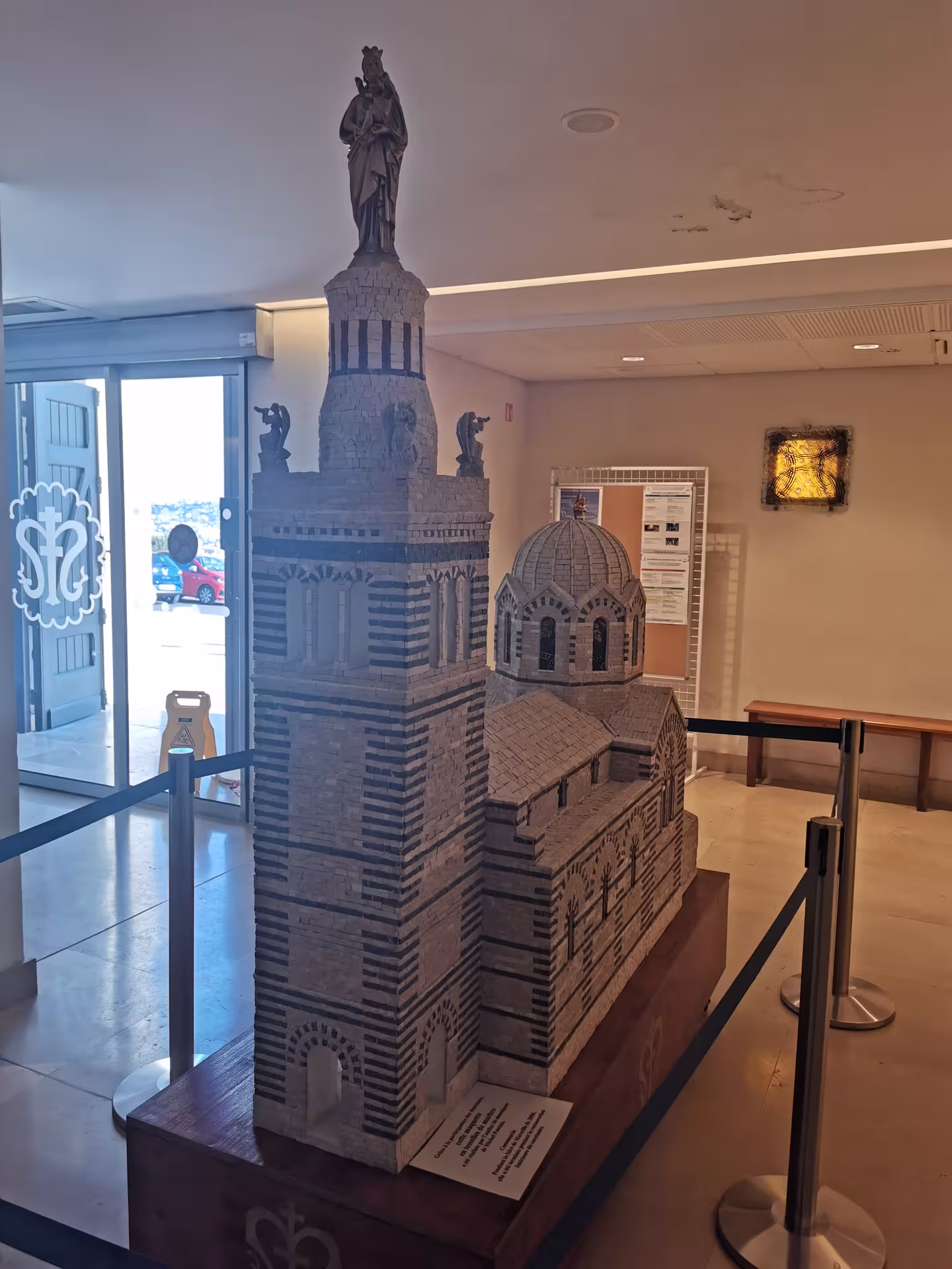 Scale model of Notre-Dame de la Garde basilica in Marseille, a highlight on a private Provence day trip