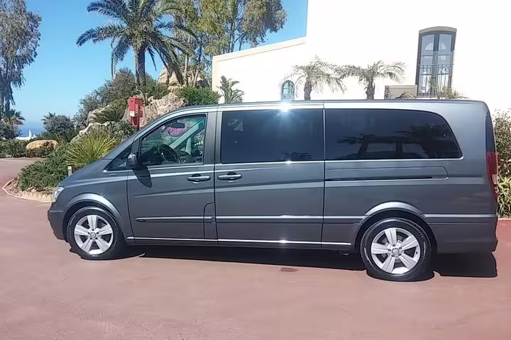 Comfortable private minivan for Palermo in 4 hours shore excursion, offering cruise passengers air-conditioned transfers and city tour