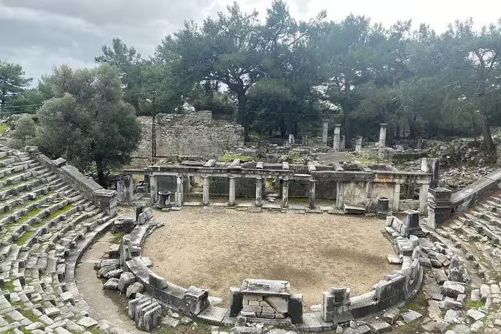 Ancient theater ruins at Pergamum near Kusadasi, a highlight of the 3-day mini group Ephesus tour