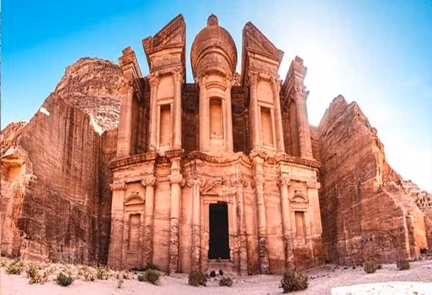 Petra Treasury in Jordan, iconic stop on 8-day Marsa Alam, Luxor and Cairo sightseeing tour package