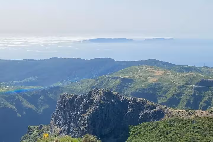 Pico do Areeiro mountain ridge views on Madeira East 4x4 expedition toward Ponta São Lourenço