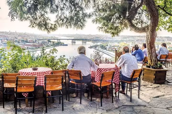 Pierre Loti Hill cafe terrace overlooking the Golden Horn, stop on a private Istanbul tour with guide and vehicle